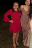 Loved this dress for my friends wedding. The color and fabric was nice and it was comfortable to wear. I got a medium. It was a little tight under the chest but overall fit great :) - Caroline M.