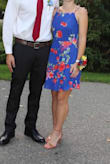 I am so obsessed with this dress! The colors are so vibrant and the material is very comfortable. It is a little loose around the armpit and waist area, but it still looks good. I would totally recommend this to anyone! - Kaitlyn K.