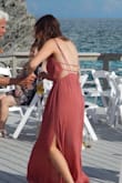 I wore this to my cousins wedding in Bermuda. It was very hot and humid but this dress kept me nice and cool! I love this dress and what's even nicer is it can be dressed up or down depending on the occasion. - Danielle P.
