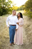 I knew what I wanted for my engagement look, and this dress was it. Flowy, soft pink, long sleeve, and very flattering. Our engagement pictures turned out beautifully!!! Buy this dress! - Priscila I.