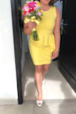 The dress color and material was amazing for the price. Perfect dress - Grace I.