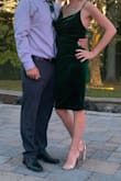 This dress did run a little small. I'm usually an extra small but had to exchange for a small but the small was so comfy and fit great in all the right spots! - Lauren W.