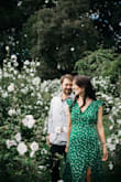 I am completely in love with this dress, it is a dream come true. I bought it for my engagement photos but have worn in so many time since. I got the small thinking it would maybe be too small but it was the only size left but it fit perfectly. Dresses up or down easily (looks awesome with a jean or leather jacket). Slightly funny in the bust for my size but feedback is that I'm the only one who noticed. Also is really long, I'm considering getting it hemmed so I don't trash the bottom. - Ava D.