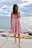 A great dress for weddings! Perfect length- not too short but still very flattering. - Sophie K.