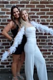 This jumpsuits is incredibly comfy!! I had to get it hemmed about 4 inches... after wearing heels. So if you're on the shorter side, already plan on having to get it hemmed. I wore it for my bachelorette trip in Savannah and it was a perfect combo of comfy & cute. Recommend getting! - Melissa S.