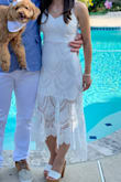 This dress is so cute and was perfect for my engagement party. Often Lulus clothes are too big for me but this fit just right. I would highly recommend for petite girls! - Victoria F.