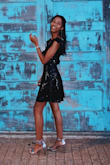 I wore this dress to my high school homecoming! It was perfect for the occasion, but it did run a little large. I ordered an XS, and still had to get it tailored to my size. - Deja C.