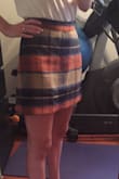 This skirt is so cute! It's perfect for Fall (in Florida)! The small fits perfect and it's not too short which I love! It's a must buy! - Kristin B.