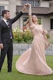 I LOVED the cap-sleeves on this dress for my engagement shoot! I was going between a M or a S hoping there was good length and that it wouldn't be too tight, but overall I'm happy with the small, wasn't too tight being a wrap-dress and the length was perfect barefoot and in heels! Great quality! Almost all of my clothes are LuLus! - Mary G.