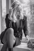 I LOVE this jacket. I wear it to a lot of my gigs and nice outings. I wish it was easier to keep the sleeves rolled up a bit as they are quite long but otherwise, I adore it. It is a must have in a gals closet! - Kristina H.