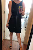 I bought this for a wedding, thinking I needed a large, but the large was a bit baggy on the ribcage. I quickly exchanged it for a medium and love it. The open back is so fun, and you can still wear high waisted leggings with the open back if you live in colder climates! Very comfortable, its a great fabric that sucks you in but isn't restricting. 

I'm a true 6 and the medium works perfectly for me! - Carly D.