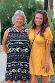 Dress is a tad small, the arms were on the tighter side, and the wrap part of the dress wasn't very giving. I would not lift my arms in this unless I had shorts on underneath.
I'm a true 6, and this dress can completely open up as you tie it two different ways to close it. - Carly D.