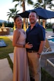 I wore this for my sister-in-law's wedding in California this fall and it fit wonderfully! It was  a super hot environment so the dress worked well because the material was light and flowed nicely. I got a lot of compliments and will wear it again! - Rachael B.