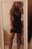 If you're around my height and weight, I would say go for small or even xs. The medium was too big so I reordered it in an xs (because small was sold out) and it fits nicely still. The picture is me in the xs! - Sarah L.