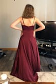 It feels heavy but looks very good. Fits true to size. Will order again.
Edit: Had to get it tailored because it was too open in the upper half for my taste at least. Also had to close it up a little bit because the opening for the legs is in the wrong area. - Katerina K.