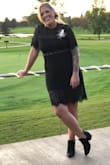 I wore this for my role as a personal attendant in a wedding. It was perfect. I got several compliments! - Erica B.