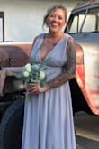 It fit perfectly in every way. I wore this as a bridesmaids dress in a wedding. - Erica B.