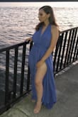 I wore this for my 22nd birthday and I got so many compliments on it! It does wrinkle pretty easily if you're sitting for long periods of time, but it's not too obvious. Definitely a beautiful dress to wear on a summer evening. - Alexa P.