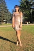 Love the dress! Is stretch material runs little large but can easily be worn if it's a little too big! - Addison L.