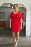 This dress was perfect for a wedding reception. It made me look sexy and was very slimming on me! 
I received so many compliments!
Oh and there was another lady wearing the same exact dress to the wedding reception! We both have very good taste! - JoAnne S.