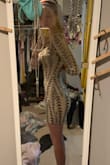 The fit is beyond flattering and, being a six foot tall female, the length was perfect! It comes just above mid thigh for me to make it a lil sexy. The material is amazing and the sequins are not scratchy at all! It also magically gave me some booty which is a major plus! 10/10 recommend! - Ainsley R.