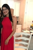I wore this to my sorority formal AND a quincenera and received SO many compliments! The color and fit are incredibly flattering and it even makes your waist appear slimmer. Beautiful full skirt, and the material doesn't wrinkle. Great lining too, I only wore pasties and you couldn't see a thing! - Vidha D.
