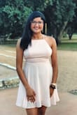Super breezy, flattering dress perfect for summer cocktail events! The lining is thick and durable, and the material doesn't wrinkle. It's a bit snug, but you can adjust the ties in the back! - Vidha D.