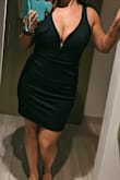 I LOVE this dress - I felt classically sexy in it. The dress holds up very well in the cleavage department (without a bra!) and in a way that does not look vulgar for larger-chested women. - Mariangela T.