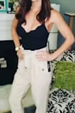 I ordered an XS and it was a bit hard to pull over my boobs so if you have a chest you may need to go up a size, but otherwise it fit great and I'm going to stick with the xs. Great for layering! - Kelly C.