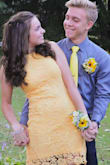 I loved how the dress popped! It was so good for homecoming because I was still tan from the summer and went so good with my skin tone and hair color! I really wanted yellow this year and I was so happy with this dress and how it looked on me. - Mardi L.