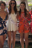 I wore this for brunch during my bachelorette party. It fit perfectly and was so cute! If I was any taller it may of been too short. - Amber L.