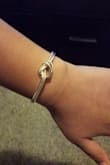 This bracelet is adjustable! It's always very hard for me to find a bracelet that fits my small wrist perfectly. I love everything about this bracelet! - Mary V.