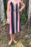 When I first tried this one, I wasn't too sure because it's a bit baggy in the hips which made my hips look bigger than they are, but I liked it enough to keep it. It's super lightweight so it was perfect for a hot summer day. - Staci S.