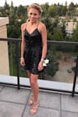 Loved this dress for my daughter's first Homecoming, she looked beautiful and it wasn't too short. XS fit her perfectly. Would definitely look at this site for a Tolo dress. - Nicole N.