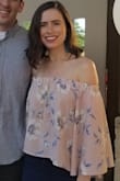Love this top, it's so beautiful. It is tight around the shoulders, so there is no concern of it falling at all. - Allison V.
