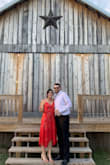 Wore this dress to a wedding. I typically am between a M/L but decided to do a L to be on the safe side. Very flattering dress and received lots of compliments. - Corinne C.