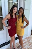 The dress ran a little big, but other than that absolutely loved it! I actually altered it a little and cut off the bottom skirt. It looked great, I got compliments all night! - Sephora V.