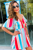 I love this wrap around dress! It's perfect and the colors are so vibrant!! - Angelica N.
