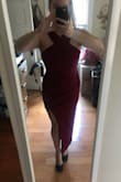 This dress and every dress I've ordered from Lulus have been excellent quality. You can safely dance the night away and look fabulous knowing your dress will stay in excellent shape. The length of this dress is perfect, the color is as advertised, the material is hardy and assembled together well. However, the sizing of this dress is off :( I ordered a previous dress in a size medium and it was too tight, so I figured i'd try a medium and a large in this dress. Welp the medium was too large. The bunching on the side bunches up the middle of the dress awkwardly and made me look bigger in the middle. Since I have a bigger chest, I thought this would be nice to wear (no bra!) but the upper torso area felt like it wasn't forming to my boobs right. I didn't expect support, but I figured since I am bigger chested, that it would be tight enough to hold them in place, it was not :( There's also the fact that the straps aren't adjustable, so I would have to get it tailored. If I went down to a Small, my waist would fit, but I don't think my chest or my hips would, it may even ride up on me. I would recommend wearing some kind of short's if you intend to boogie down in it. I'd say if you are bigger chested, with a distinct difference in measurement between your hips and waist, this may not work the best on you. I think if you look more like the model, with a waist to hip difference of around 5 inches then this may fit you well. - Megan W.