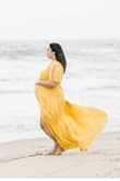 Read the reviews saw someone with similar measurements sized up because of my bra size and it was wonderful for my maternity pictures. - Stephanie B.