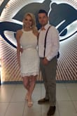 Wore this dress for my casual Las Vegas wedding! I had to have it taken in a bit in the chest but other than that it was perfect! I received lots of compliments on the dress- and it photographed beautifully! - Melanie F.