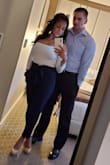 Good quality material. Love how it fit. Made me feel sexy without being too revealing. Love that it stayed in place. I never had to mess with the top to keep the sleeves off my shoulders. - Laura R.