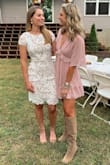 I LOVED this dress. I wore it to my engagement party. It fits true to size and is extremely comfortable. It's hugs all the right places but gives too. It was comfortable to sit in too. - Shanice K.