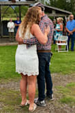 I wore this dress for my wedding rehearsal. It was comfy and cute. It wasn't too short and it fit really well other than just a little bit big on the top half. But I have big hips so it fit pretty good on the bottom half. It was modest and even has a little bit of a stretch to it. - Jenny N.