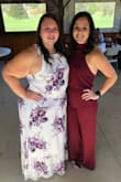 The jumpsuit was perfect! It fit perfect and looked great with both heels and flats. The color is true to the picture. I got so many compliments all night long. - Kellie M.