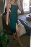 I'm wearing this to a wedding in Arizona in November and it's perfect! The fit is great, very flattering and I love the color! - Peyton B.