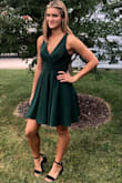 My 14 year old daughter wore this dress to her first homecoming and although I am biased, she looked FABULOUS! What a perfect alternative to the LBD! We ordered a small and it fit perfectly - classy length just above the knee (she has long legs). The twist/open back made the dress unique & fun. Her entire hoco outfit was from Lulus and we couldn't be more pleased: Primm black suede ankle strap heels, Perfect Trio gold layered necklace, and sense of style gold earrings. Thanks Lulus for always being a reliable, successful and fashionable shopping experience! - Jill B.