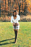 This skirt was nice. I do wish it fit better at the waist and was tighter at the bottom of the skirt. If the skirt came in an XS, I would've bought it, but I settled with the S since there was no XS. Overall, I do love the skirt. - Malena R.