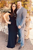 Nice thick material...but not too thick! Fit perfectly and received so many compliments on it. The dress is long so wearing heels was a must for me. Had it dry cleaned prior to event to remove wrinkles from shipping. - Tiffany H.