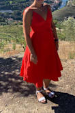 Fun summer dress! Runs a little large, I am normally a medium but ordered a small. - Ana R.